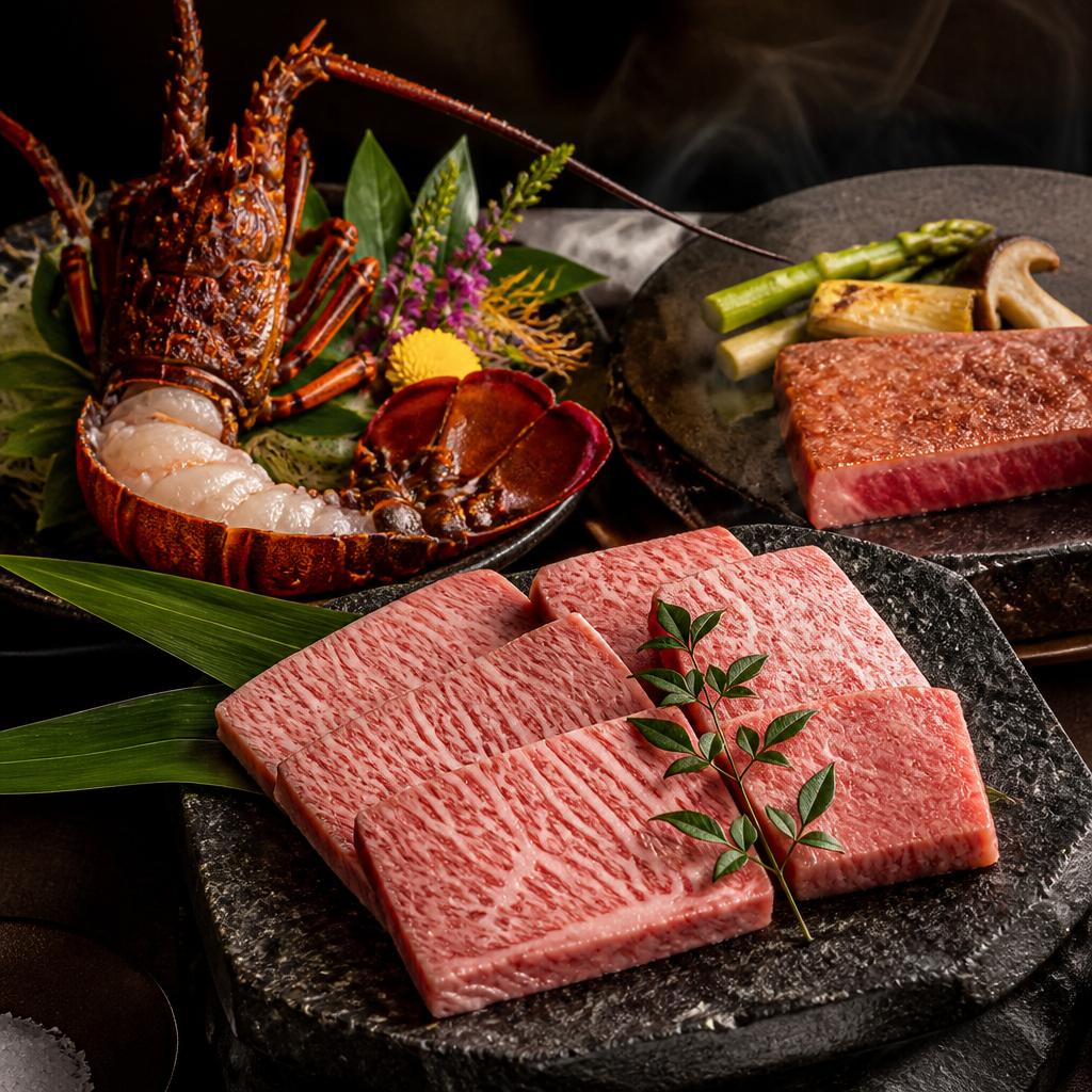 極上のA5ランク和牛と新鮮なロブスターを楽しむ贅沢なひととき